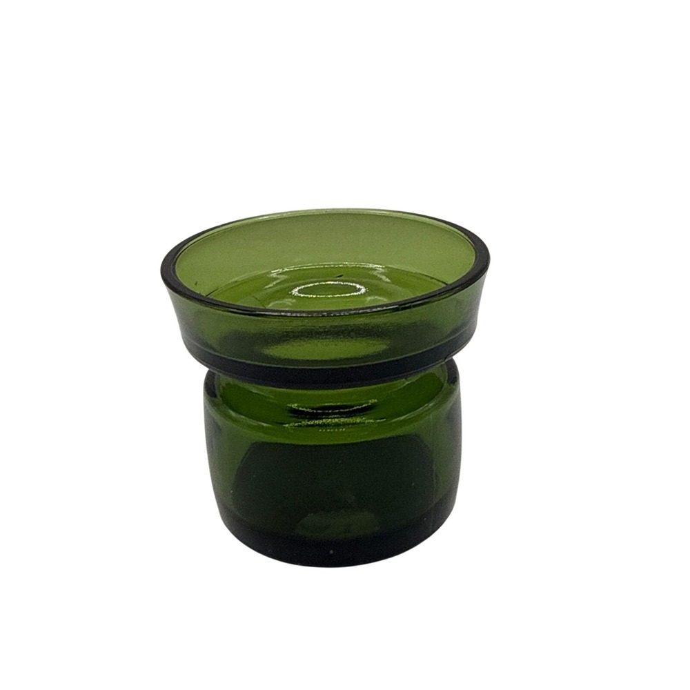 Dansk Designs Denmark‎ IHQ Green Glass Candle Holder Mid Century Modern Vintage